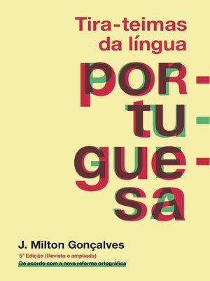 cover image of Tira-teimas da língua portuguesa